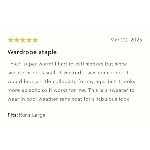 NWT Size L - Anthropologie Oversized Graphic Monogram Sweater (NWT US$ 158) - Picture 13 of 16